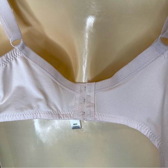 X:  Laura Ashley Lot of 2 Light and Dark Pink Lacy Bra Sz 40D - Picture 5 of 11